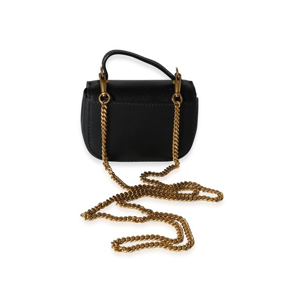Valentino Black Leather Supervee Micro Crossbody - Picture 3 of 8